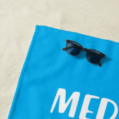 Medizinisches Alphabet Strandtuch (Beispiel)