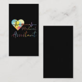 Medizinisches Assistenzkrankenhaus EKG Pulsfarbe Visitenkarte (Vorne/Hinten)