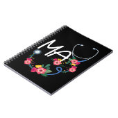 Medizinisches Assistenzkrankenhaus Stethoscope Flo Notizblock (Linke Seite)