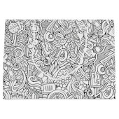 Medizinisches B&W Muster Große Geschenktüte (Vorderseite)