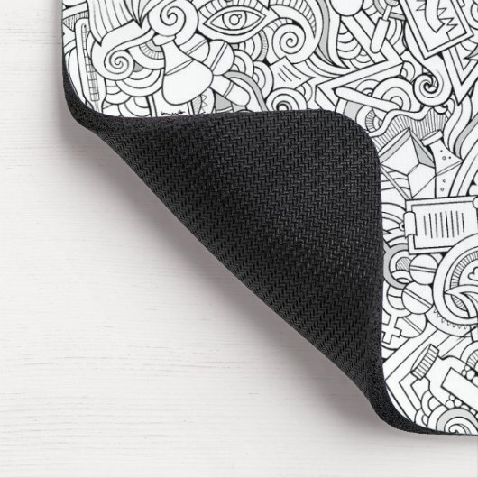 Medizinisches B&W Muster Mousepad (Ecke)