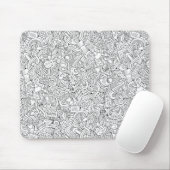Medizinisches B&W Muster Mousepad (Mit Mouse)