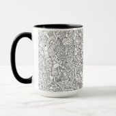 Medizinisches B&W Muster Tasse (Links)