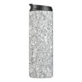 Medizinisches B&W Muster Thermosbecher (Nach rechts gedreht)