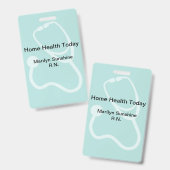 Medizinisches Berufliches modernes Layout Ausweis (Front & Back)