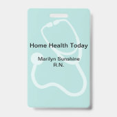 Medizinisches Berufliches modernes Layout Ausweis (Back)