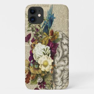 medizinisches Blumen-Gehirn-Anatomie-Poster Case-Mate iPhone Hülle