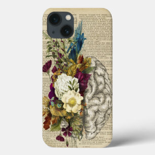 medizinisches Blumen-Gehirn-Anatomie-Poster Case-Mate iPhone Hülle