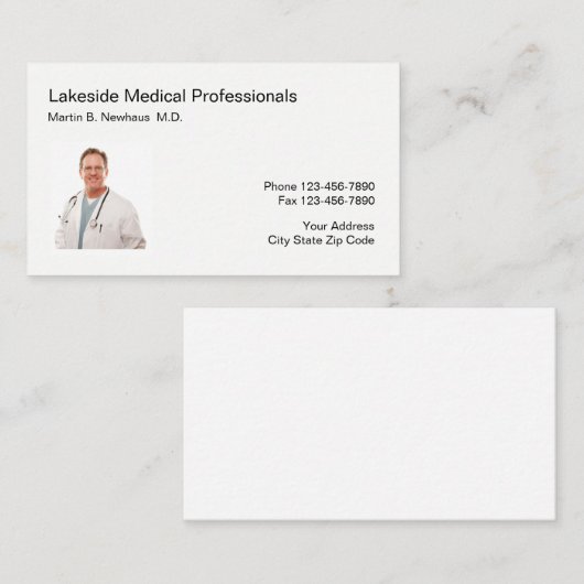 Medizinisches Büro-Foto-Geschäft Visitenkarte (Vorne/Hinten)