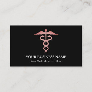 Medizinisches Caduceus-Symbol Visitenkarte