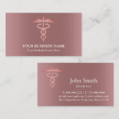 Medizinisches Caduceus-Symbol Visitenkarte (Vorne/Hinten)