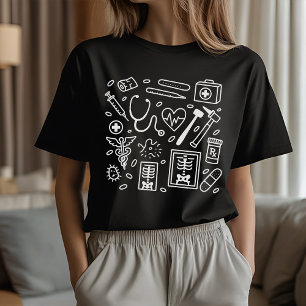 Medizinisches Doodle-Shirt für RN, MD oder zukünft T-Shirt
