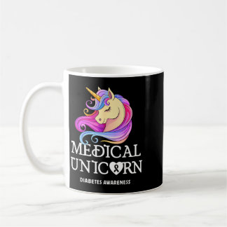 Medizinisches Einhorn Diabetes-Bewusstsein Kaffeetasse