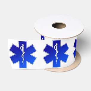 Medizinisches EMS-Symbol Satinband
