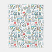 Medizinisches Entwurfs-Muster Fleecedecke (Vorderseite)