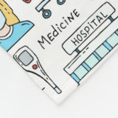 Medizinisches Entwurfs-Muster Fleecedecke (Ecke)