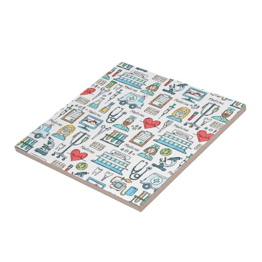 Medizinisches Entwurfs-Muster Fliese (Seite)