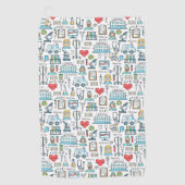 Medizinisches Entwurfs-Muster Golfhandtuch (Vorderseite)