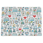 Medizinisches Entwurfs-Muster Große Geschenktüte (Vorderseite)