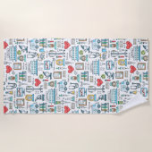 Medizinisches Entwurfs-Muster Strandtuch (Vorderseite)