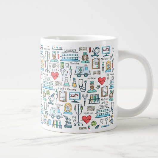 Medizinisches Entwurfsmuster Jumbo-Tasse (Rechts)