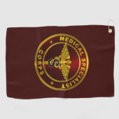 Medizinisches Fachkorps Golfhandtuch (Horizontal)