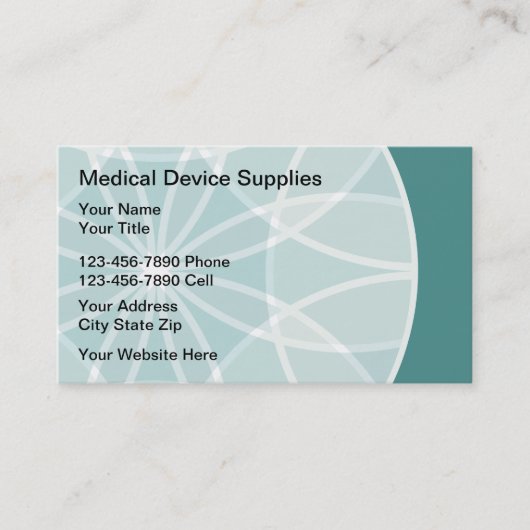 Medizinisches Gerät Suupplies Visitenkarte (Vorderseite)