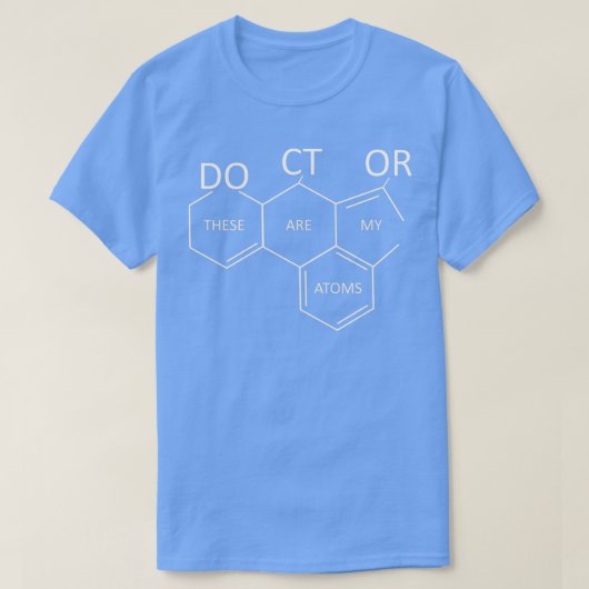 Medizinisches Geschenk für Ärzte Chemie Atome 1 T-Shirt (Design vorne)
