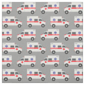 Medizinisches Gewebe der Ärzte Krankenwagen. Krank Stoff (Muster)