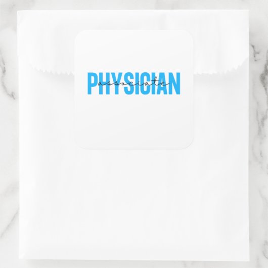 Medizinisches Hilfsgerät Quadratischer Aufkleber (Tasche)