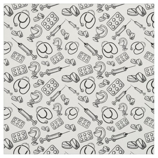 Medizinisches Icon-Muster Stoff (Muster)