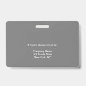 Medizinisches ID-Abzeichen Ausweis (Back)