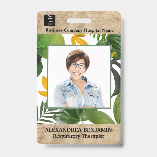 Medizinisches ID-Logo des Mitarbeiter-Fotos Person Ausweis (Front)