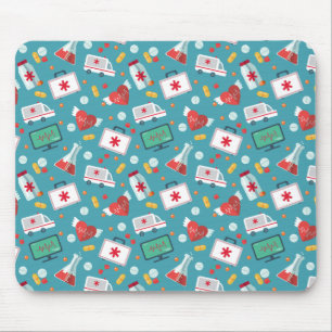 Medizinisches Ikonen-Muster Mousepad