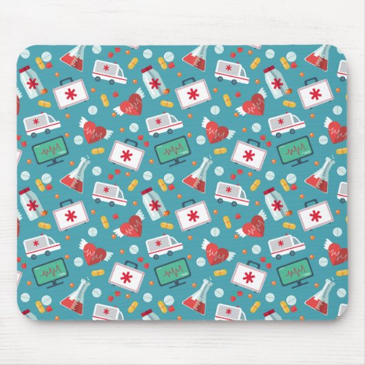 Medizinisches Ikonen-Muster Mousepad (Vorne)
