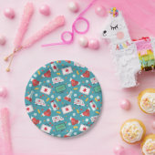 Medizinisches Ikonen-Muster Pappteller (Party)