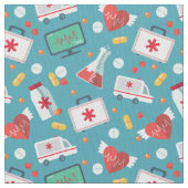 Medizinisches Ikonen-Muster Stoff (Nahaufnahme)