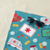 Medizinisches Ikonen-Muster Strandtuch (Beispiel)