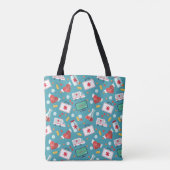 Medizinisches Ikonen-Muster Tasche (Rückseite)