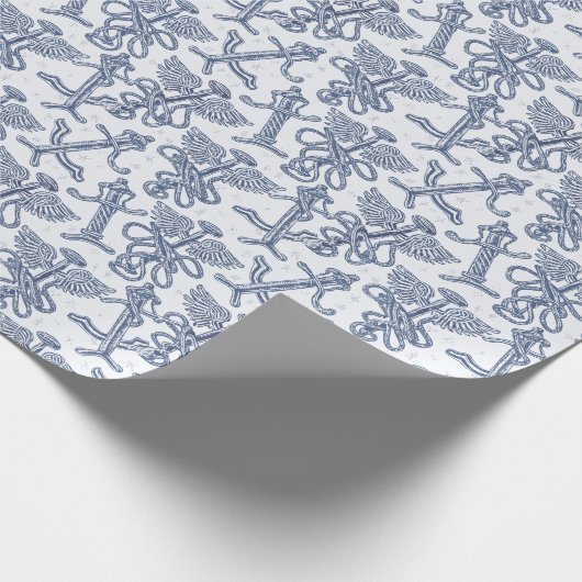 Medizinisches Illustrationsmuster Geschenkpapier (Ecke)