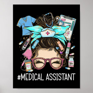 Medizinisches Istant Ma Cma Nurse Nursing Messy Bu Poster