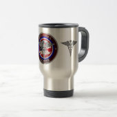 Medizinisches Korps Veteran Travel Mug Reisebecher (VorderseiteRechts)
