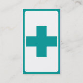 medizinisches Kreuz des Mod Visitenkarte (Rückseite)