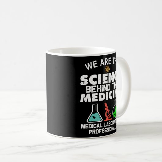 Medizinisches Laboratorium Science Labrador Tech Kaffeetasse (VorderseiteRechts)