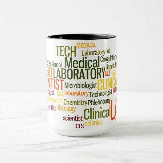 MEDIZINISCHES LABORmischwort-KAFFEE-TASSE Tasse (Zentrum)