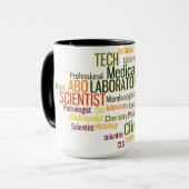 MEDIZINISCHES LABORmischwort-KAFFEE-TASSE Tasse (Vorderseite Links)