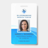 Medizinisches Logo Gesundheitsversorgung Modernes  Ausweis (Vorderseite)