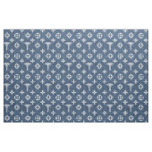 Medizinisches Muster Ärztelogo Blauer Jeans Stoff (Fat Quarter (45,7 x 55,9 cm))