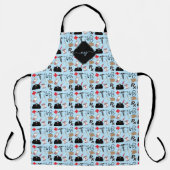 Medizinisches Muster mit veränderbarer Hintergrund Schürze (Vorderseite)