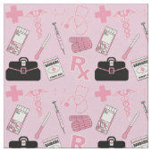 Medizinisches Muster - rosa Stoff (Nahaufnahme)